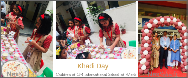 Khadi Day Celebration on Gandhi Jayanti by CM International School NexSchools.com